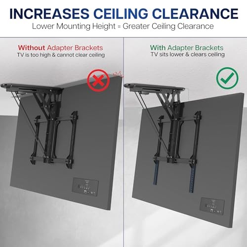 VIVO Vertical VESA Extender Plate Bracket Kit Designed 8.8″ x 1.5 Black/White