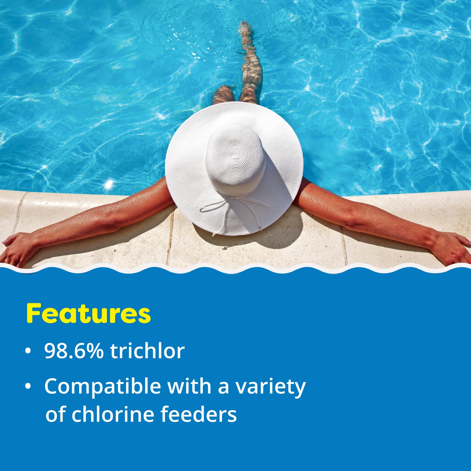 In The Swim 1 Inch Stabilized Chlorine Tablets for Pools (10, 25, 50 lbs)