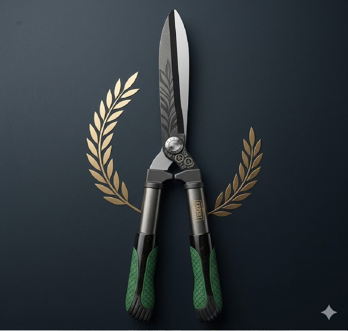 20 Inch Garden Hedge Shears Green and Black Landscape Trimming Scissor