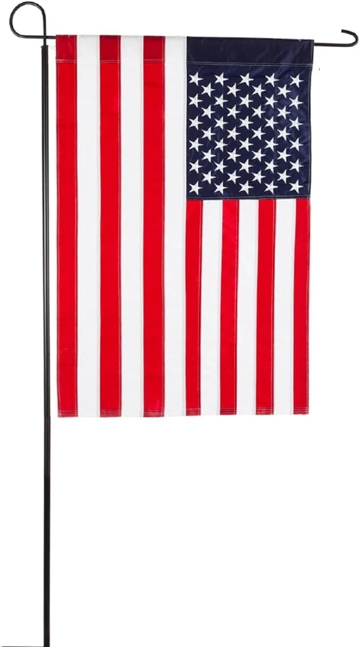 Evergreen Oversized Metal Outdoor Flag Stand 7-Feet Tall & 40-Inch Wide | Stu…