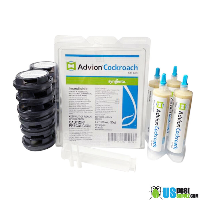 Advion Cockroach – KILL KIT – 4 New Tubes & 1 New Sealed bag of 12 Bait Arenas