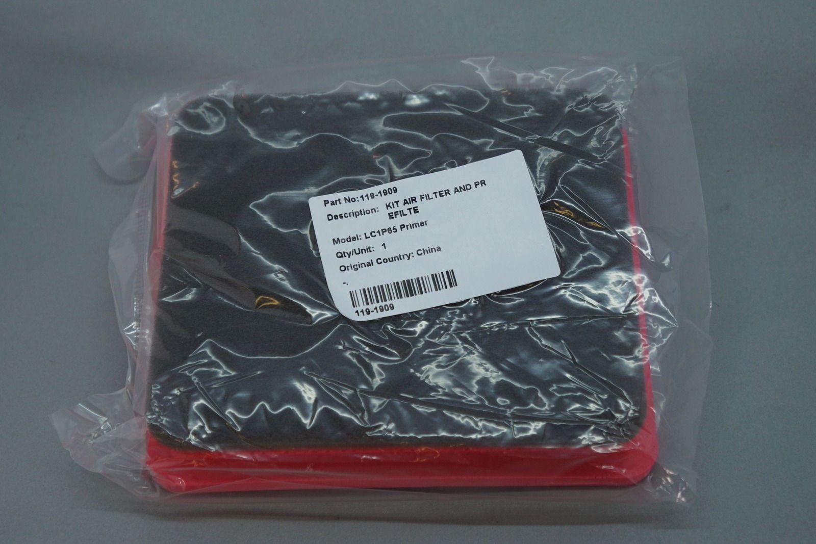 NEW GENUINE OEM TORO 119-1909 AIR FILTER KIT FOR NEW TORO BRANDED ENGINES