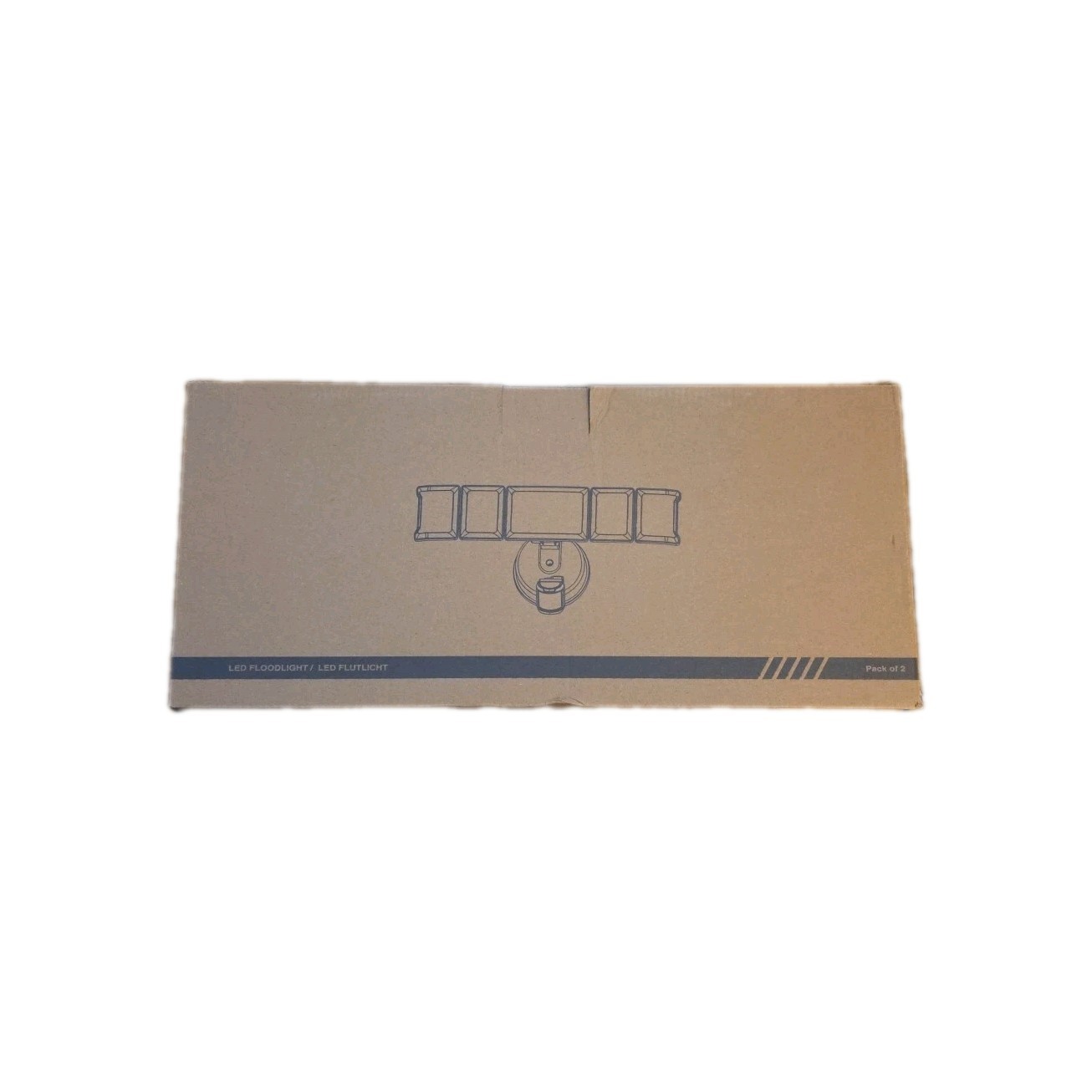 2-Pack 18000LM Motion Sensor LED Security Flood Lights 5 Head Dusk to Dawn IP65