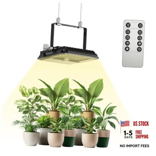 Dimmable LED Grow Light, 3000K 5000K 660nm 730nm Full Spectrum 45W (340W