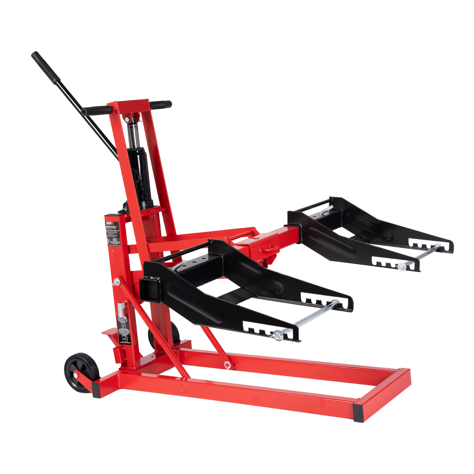 750 lbs Adjustable Zero Turn Lawn Mower ATV Hydraulic Lift Jack with Safety Lock