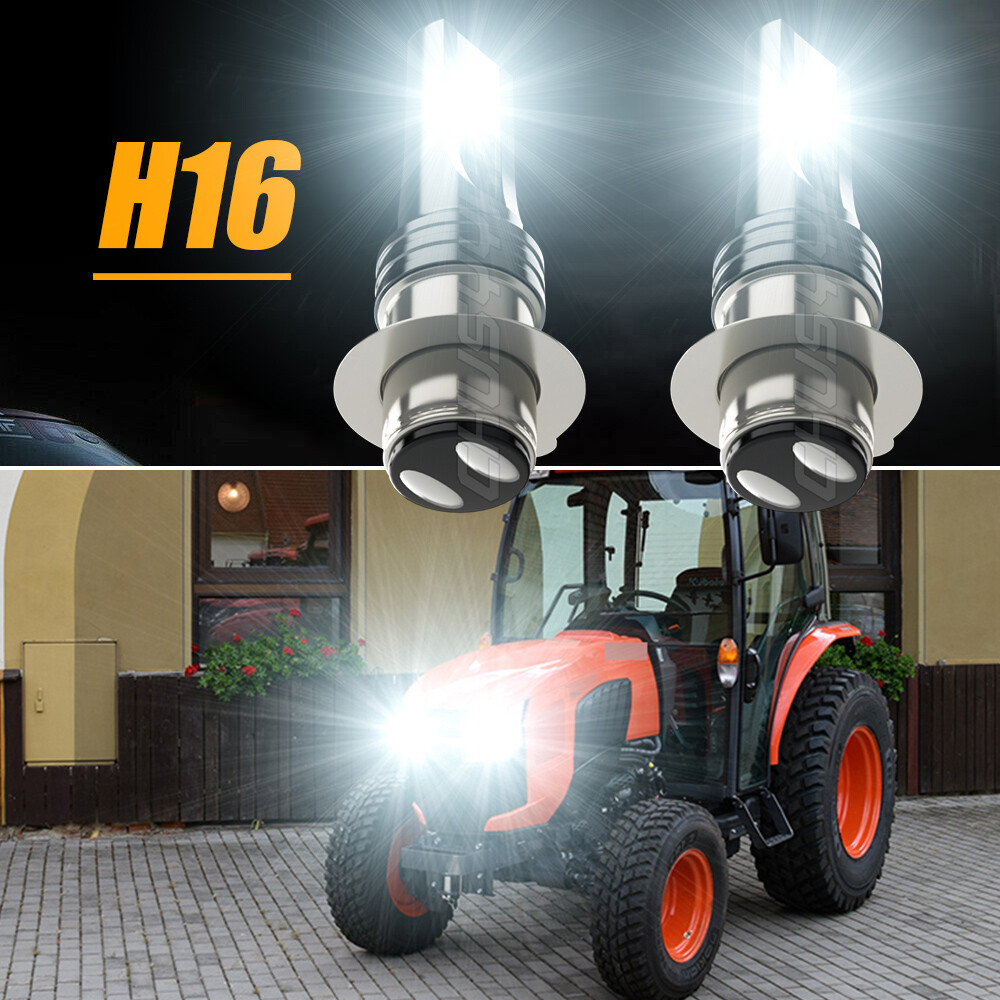 2 Super LED headlight Bulbs for Kubota L2050 L2250 L2850 L3250 pn 38240-33870