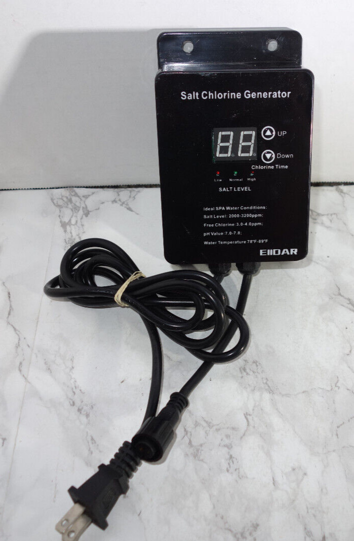 Eiidar Salt Chlorine Generator, Salt Water Pool Chlorinator POWER SUPPLY ONLY