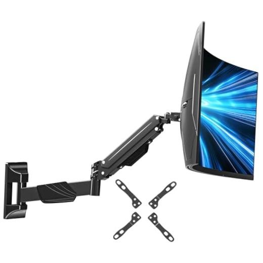 Monitor Wall Mount for 22-43 Inch Curved Screens, Holds 2.2 to 33.1 lbs,