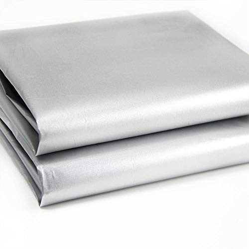 Blackout Drapery Shade Fabric Black and Silver 100 Percent Shading Light 3Yards
