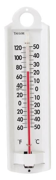 NEW TAYLOR 5135 9″ ALUMINUM INDOOR & OUTDOOR THERMOMETER 6230361