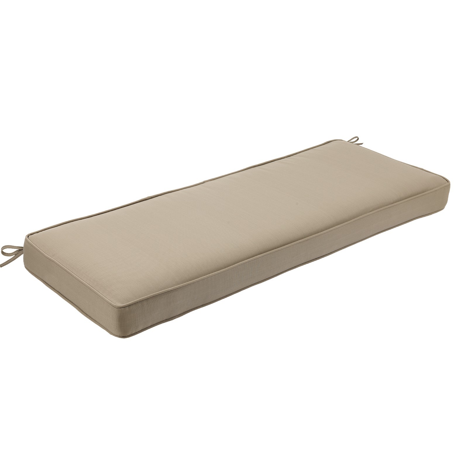 Aoodor 46x18x3in Outdoor Bench Cushion 2-3 Seater Seat Pads Ties Removable Cover