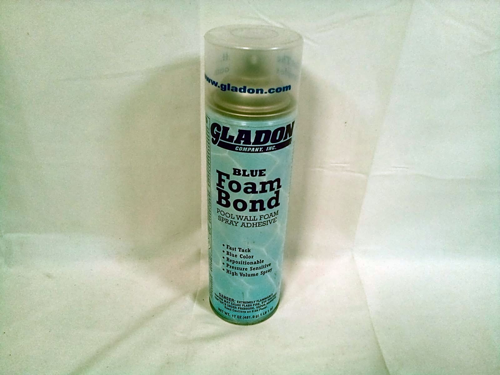 Gladon Blue Foam Bond Pool Wall Foam Spray Adhesive 17 oz