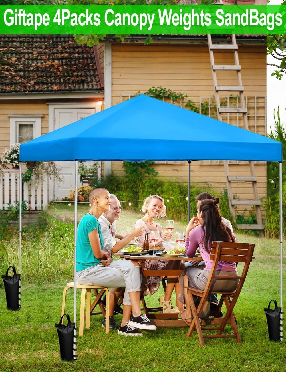 4 Pk 120LBS Extra Large Heavy Duty Canopy Weights Sand Bags for Ez Pop Up Canopy