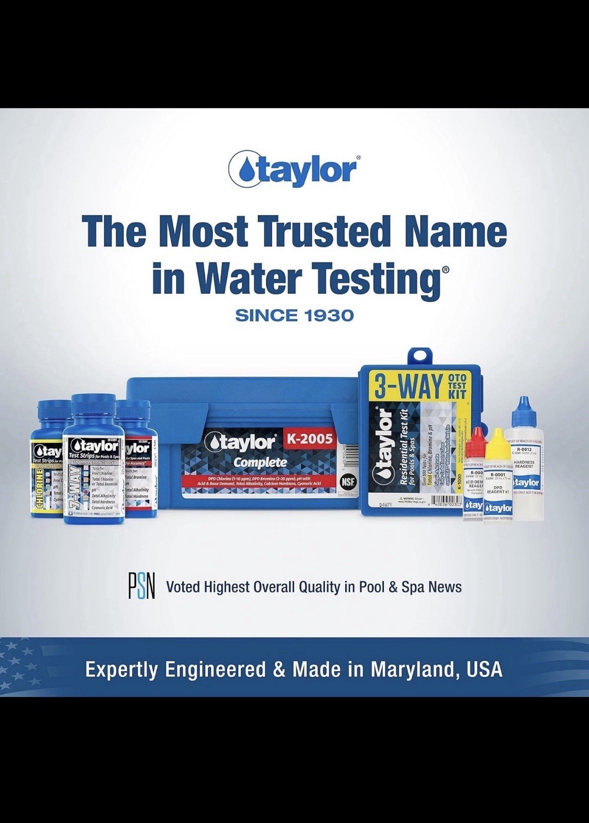 Taylor Technologies K-2006-Salt Series Test Kit Expiration 2027
