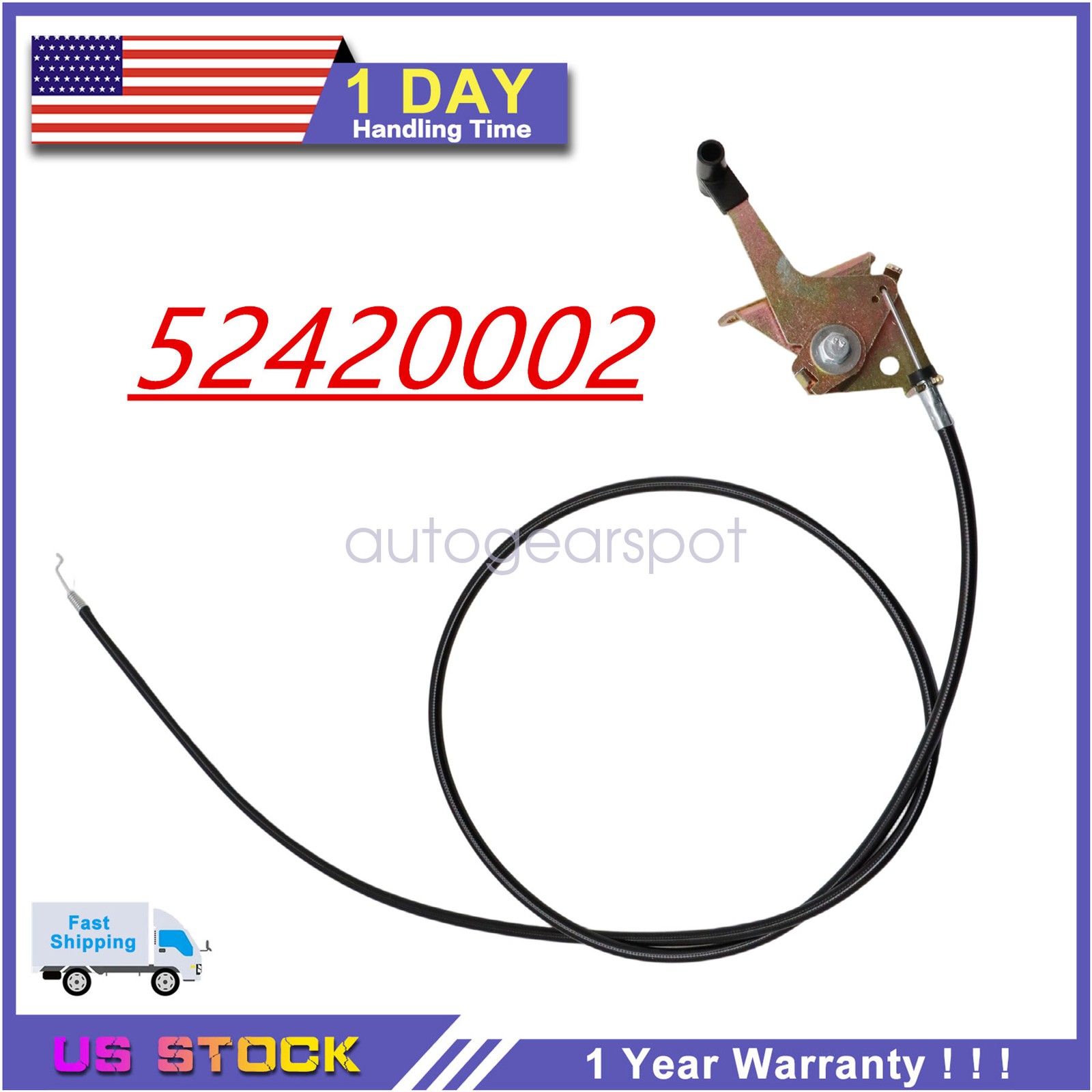 New 52420002 Throttle Cable For Wright Stander 48″ 52″ 61″ 19729-26979