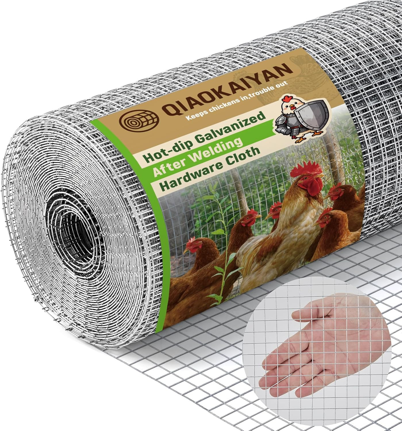 16″ X 50′ Hardware Cloth – 19 Gauge Heavy-Duty 1/2 Inch Welded Chicken Wire, Hot