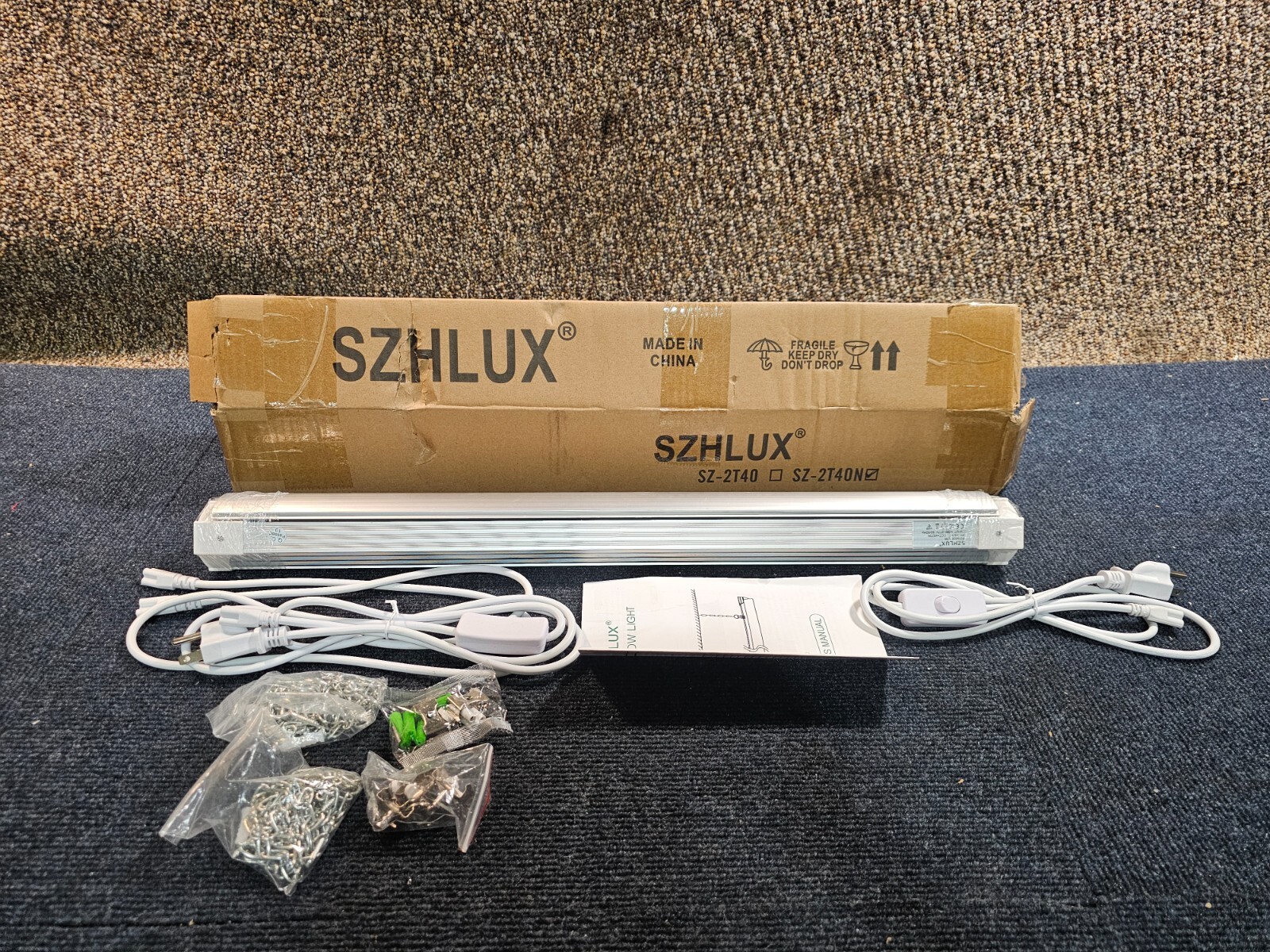 LED SZ-2T40N Grow Light 2ft 80W (2×40W) Full Spectrum 660nm 730 IR Indoor