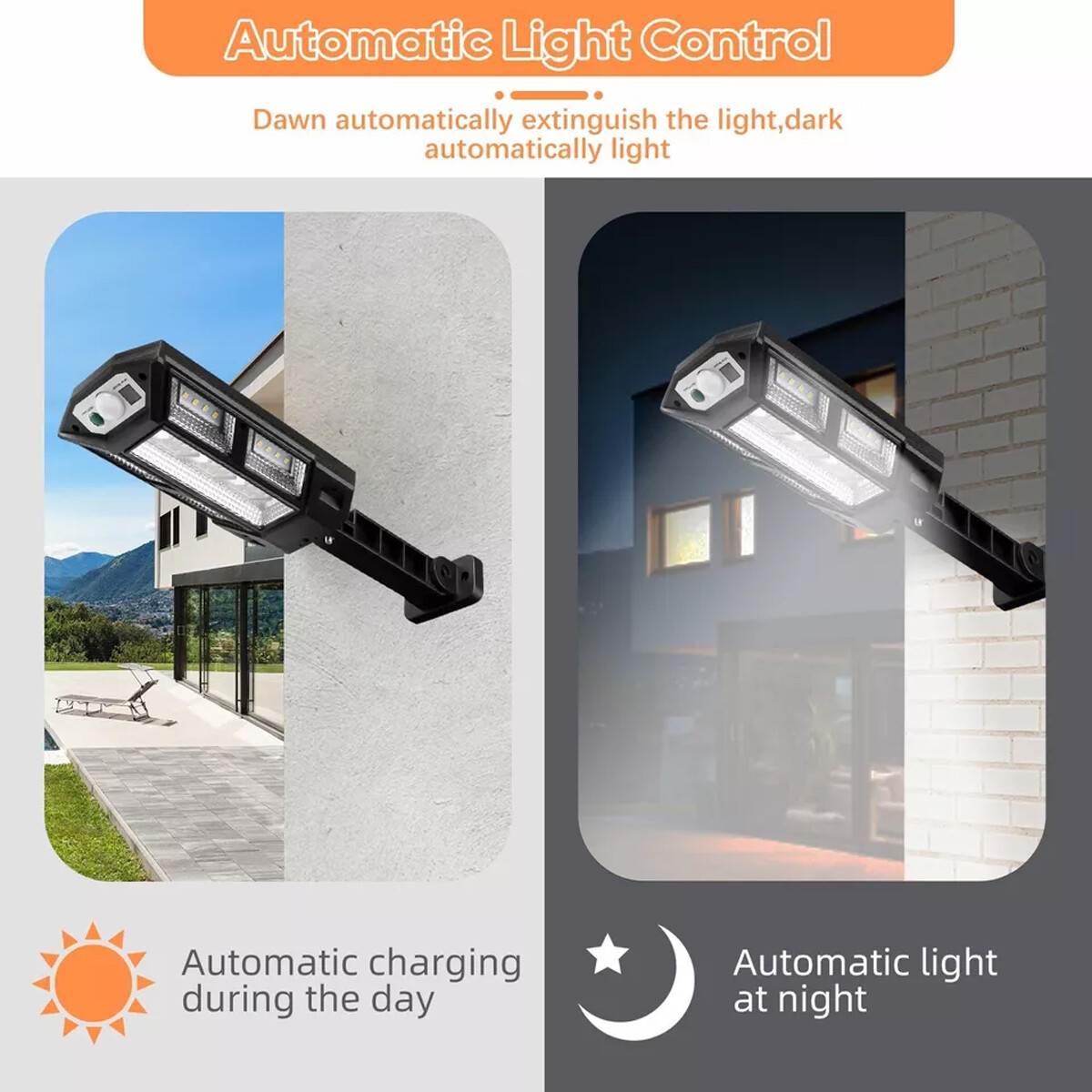 990000LM LED Solar Street Light Commercial Dusk To Dawn Outdoor Road Wall Lamp
