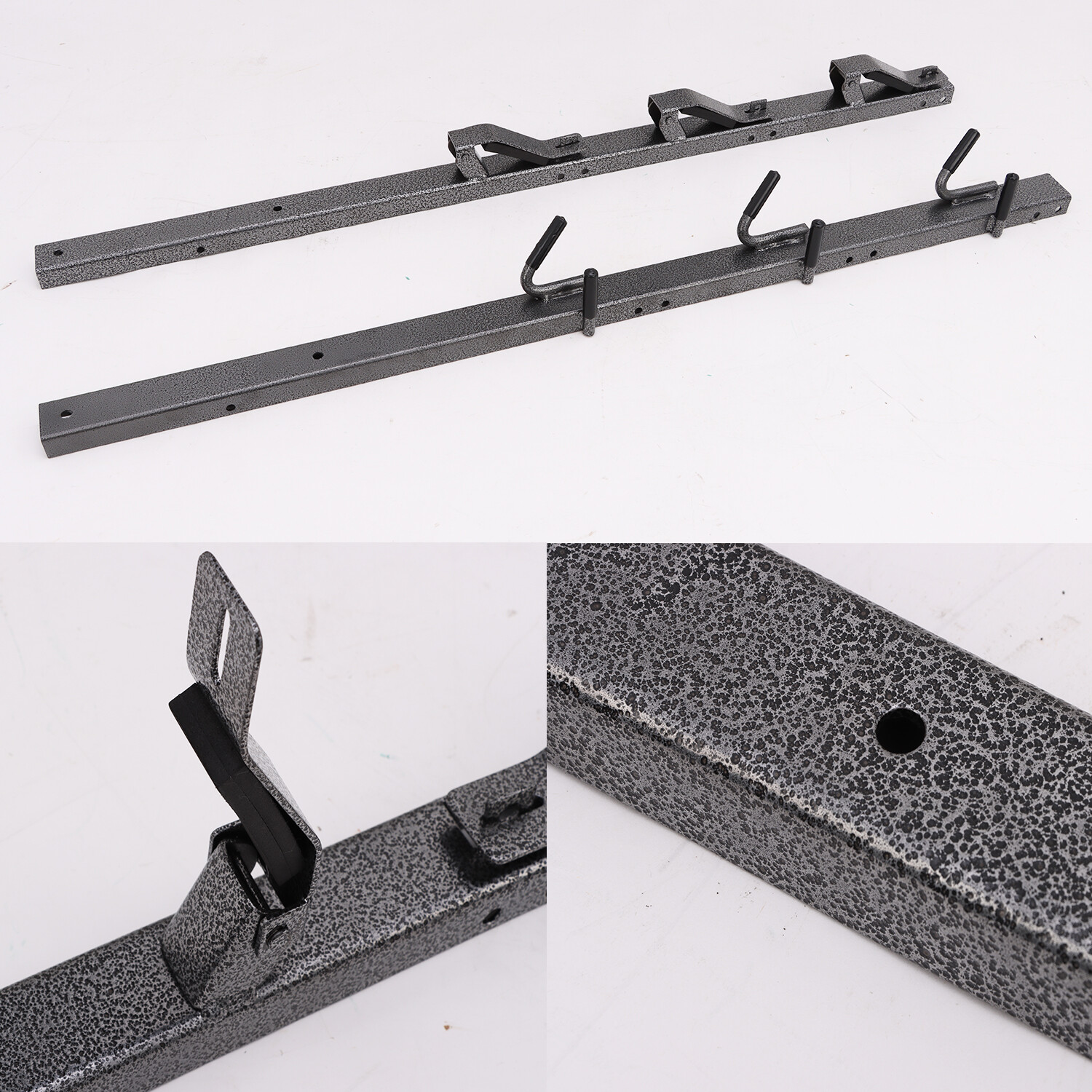TIEWARDS 3-Place Weeder Trimmer Rack Holder for open Landscape Trailer Lockable