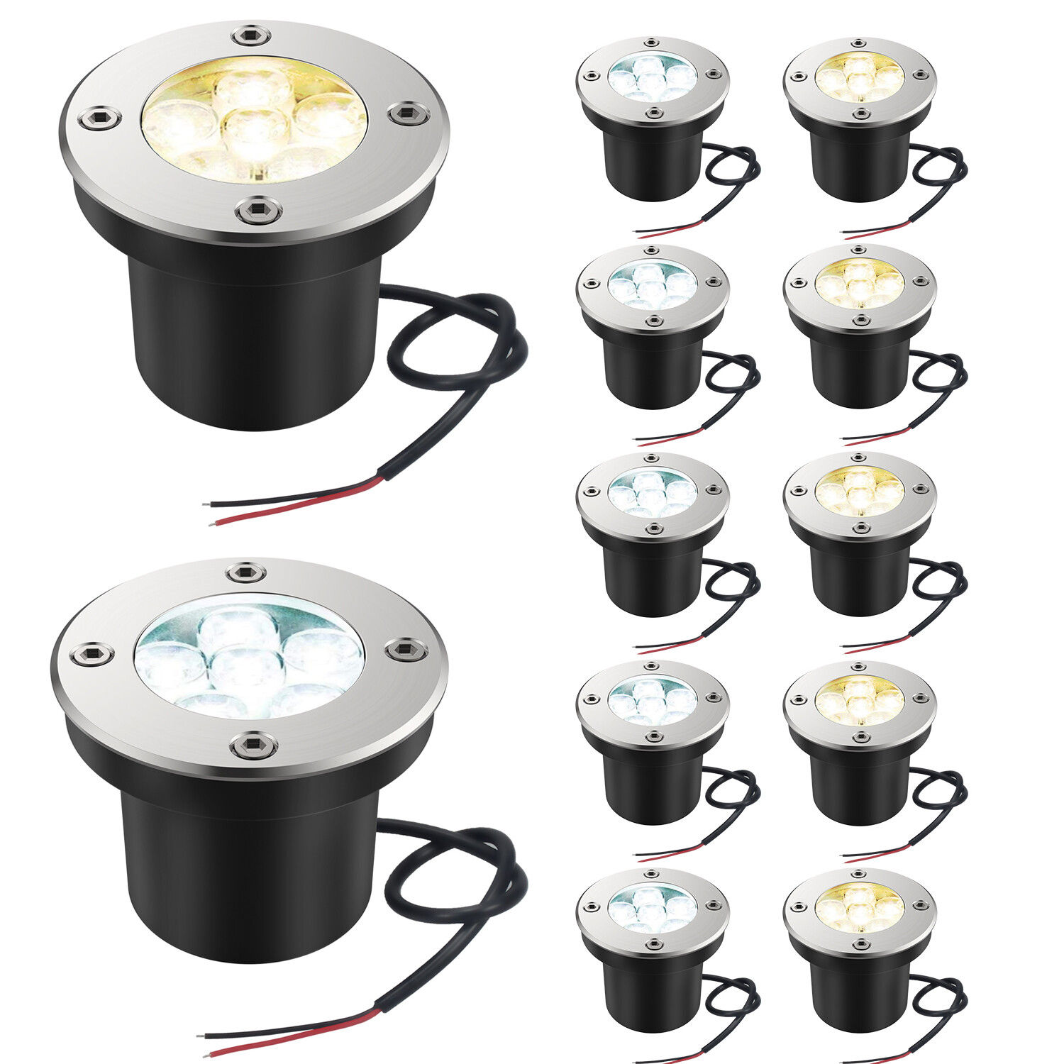 LED In-Ground Lights 5W Garden Landscape Outdoor Lighting Waterproof 3000K 6000K