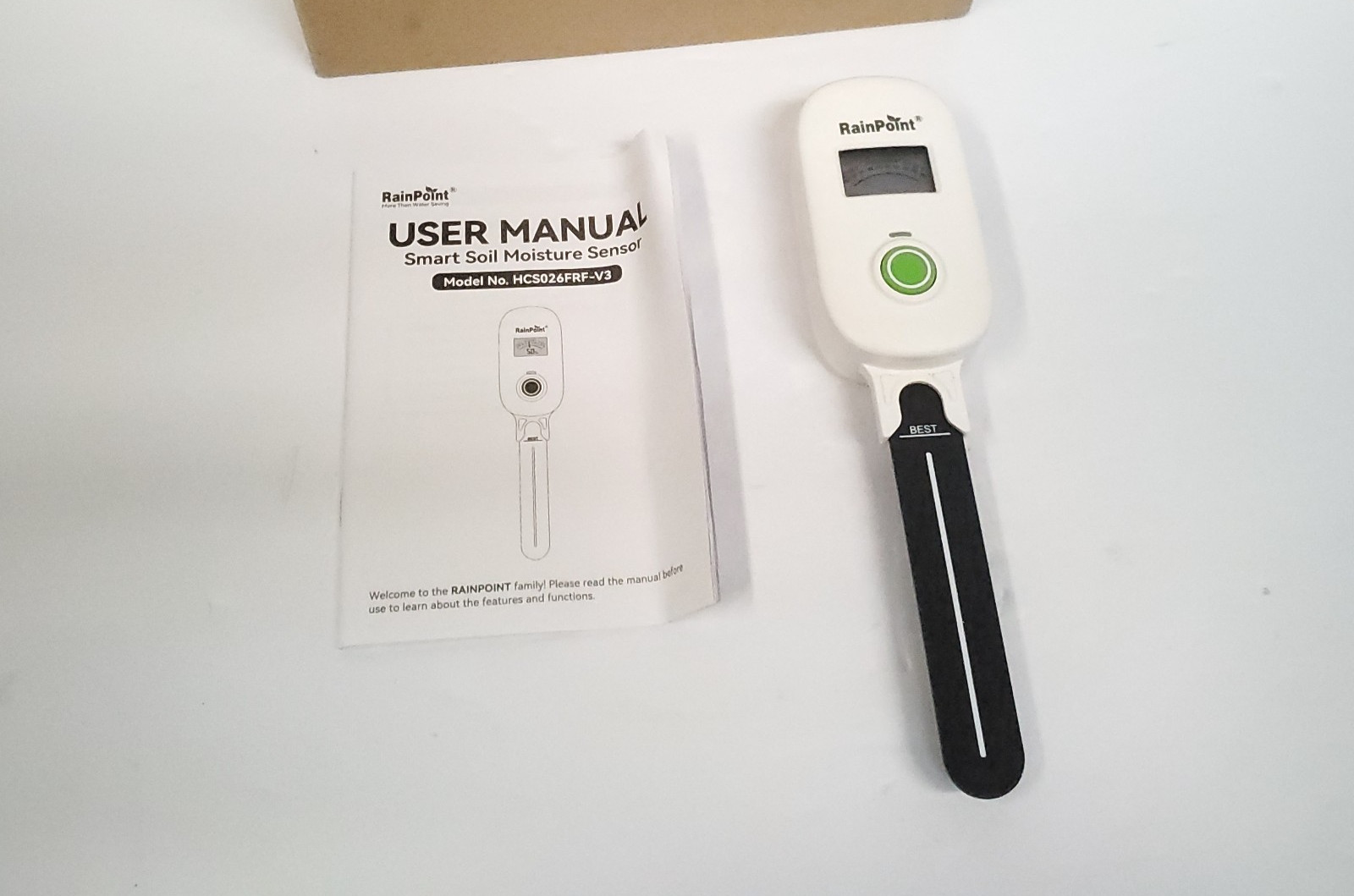 RAINPOINT Smart Soil Moisture Meter LCD Display Indoor Outdoor Garden Sensor