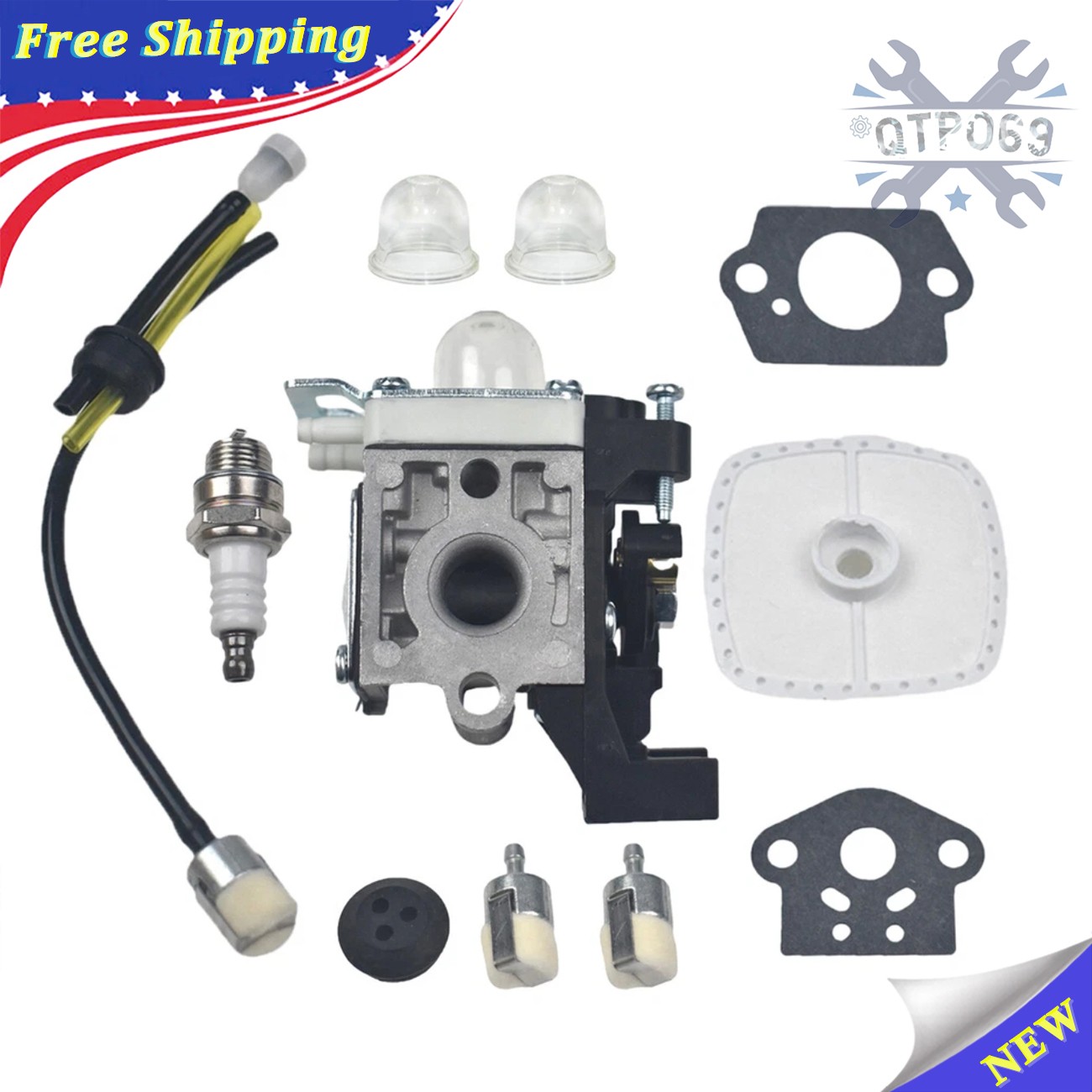 Carburetor For Echo SRM-225 GT-225 PAS-225 PE225 PPF225 SHC225 SRM225U Trimmer