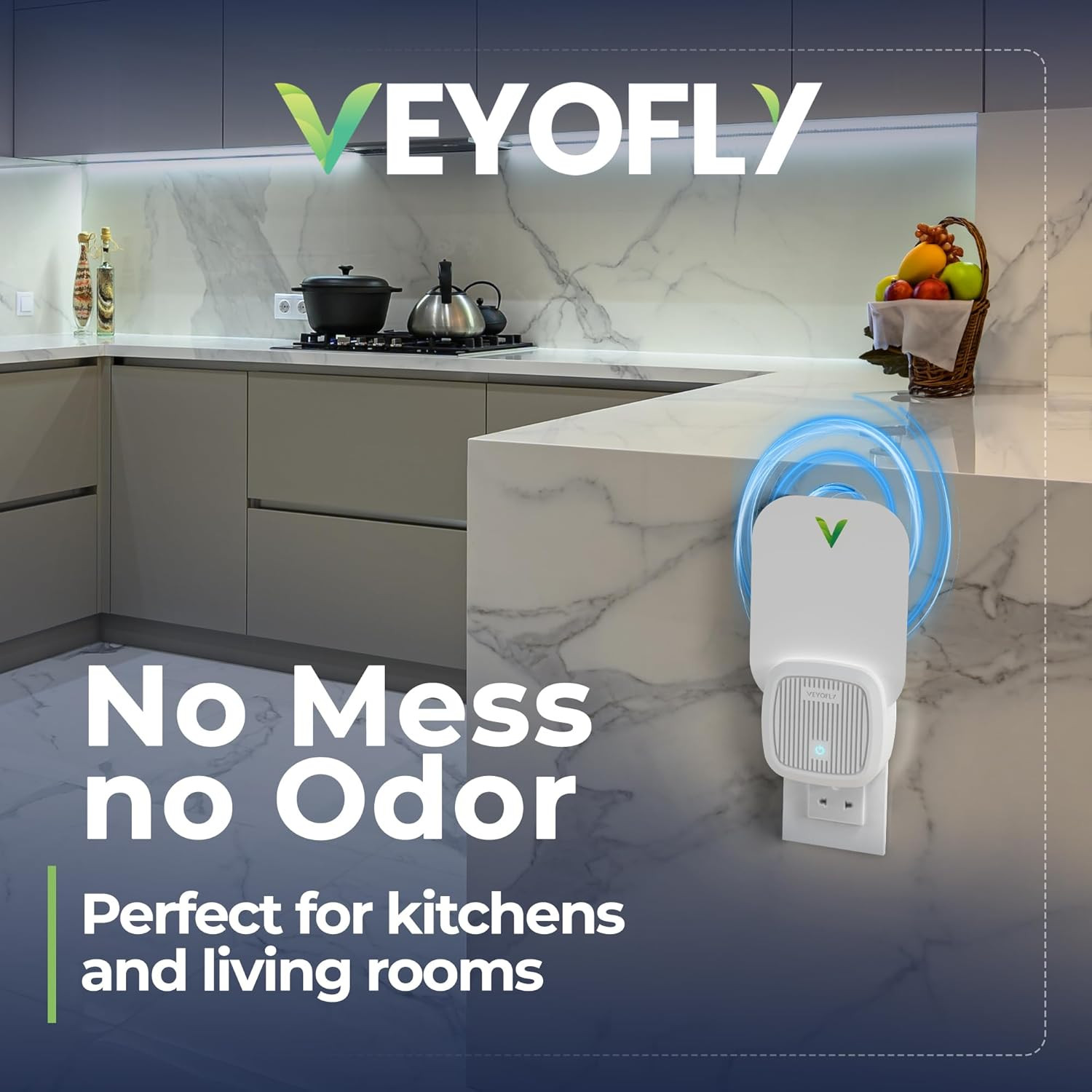 Fly Catcher Indoor, Fly Trap, (4 Device + 6 Refills) Fruit Fly Traps for Indoors