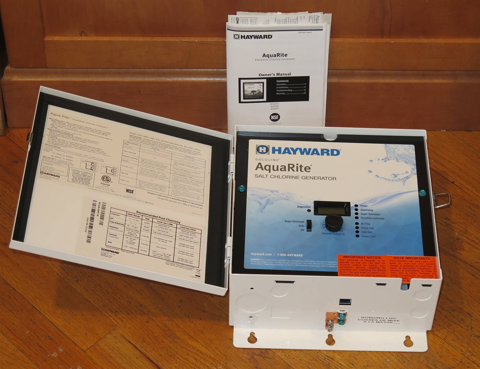 Hayward AquaRite W3AQR15 Salt Chlorine Generator Control Panel ONLY – NEW