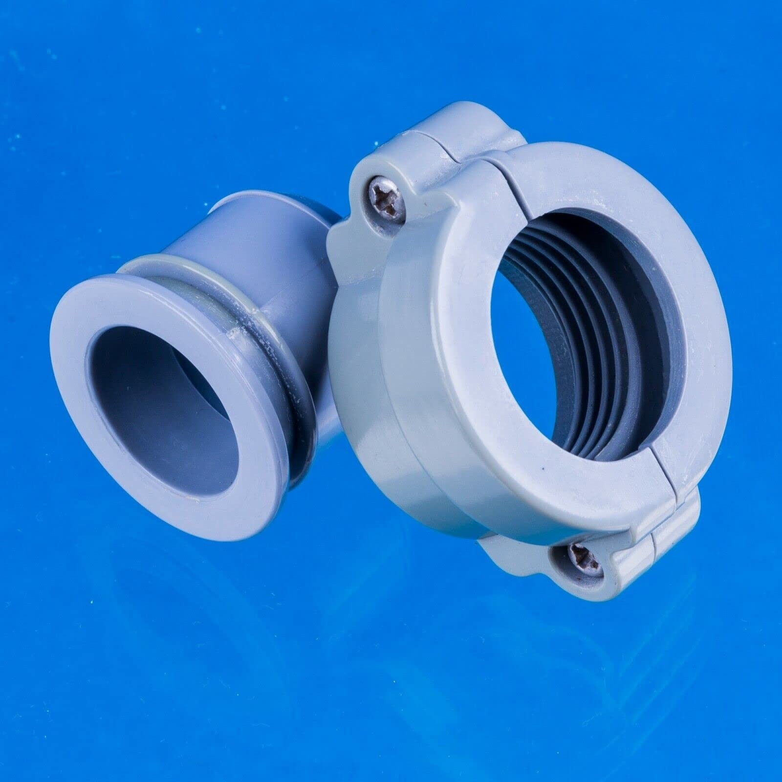 Lay-Z-Spa B/Water Pipe Grey Coupling Screw Nut Connector（with 2 O-Rings）