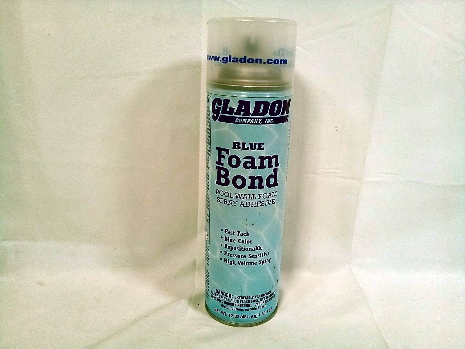 Gladon Blue Foam Bond Pool Wall Foam Spray Adhesive 17 oz