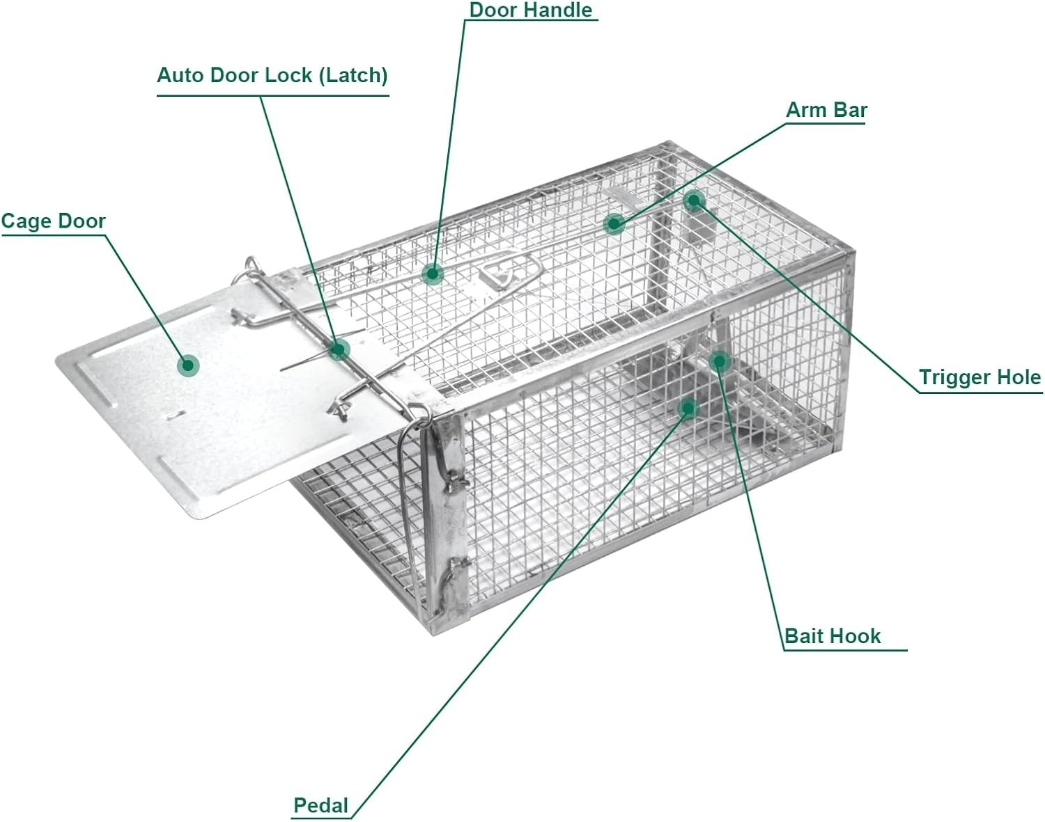 Rat Trap Mouse Traps Work for Indoor and Outdoor Small Rodent Animal-Mice Vol…