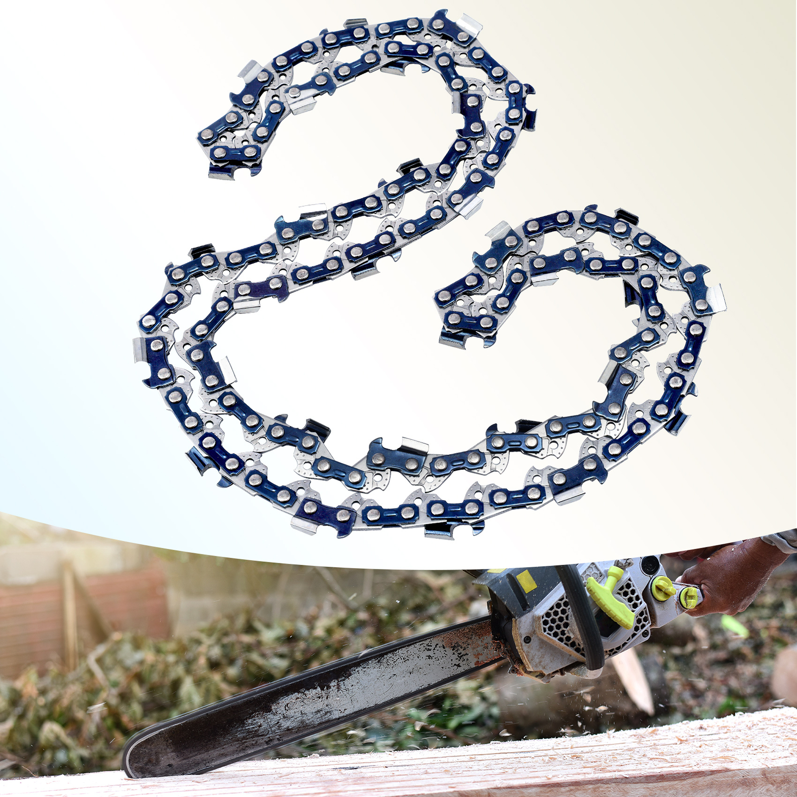 18″ in Chainsaw Chain Blade Full-Chisel .325 “.058 Gauge 72DL Drive Links Chain