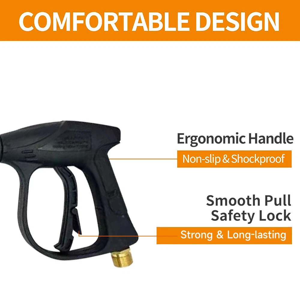 4000PSI High Pressure Car Power Washer Gun Spray Wand Lance Nozzle and Hose Kit