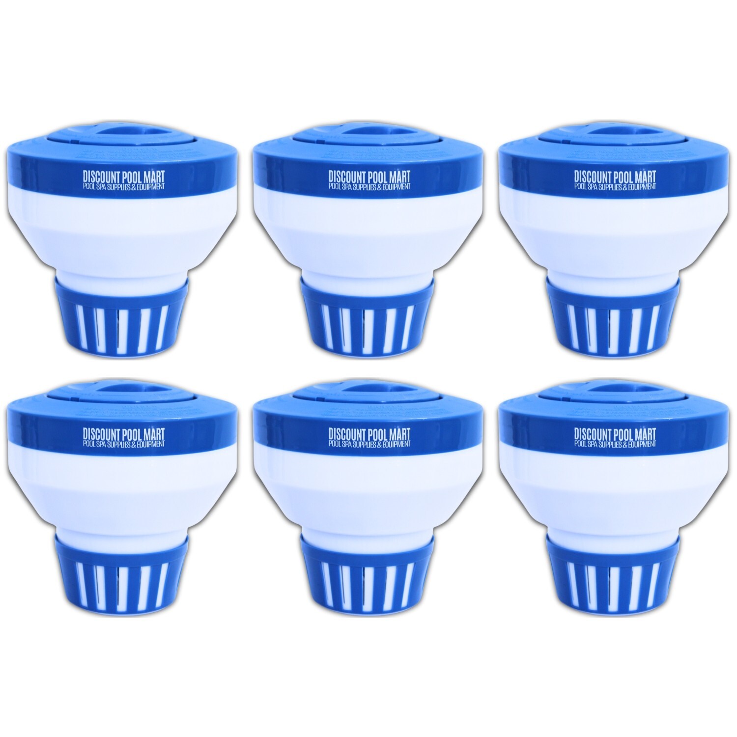 Pool Chlorine Floater 3″ Tablet Floater Pool Chlorine/Bromine Floater (6 Pack)