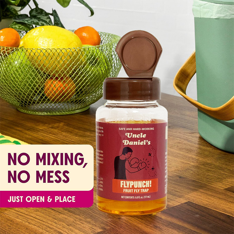 Fruit Fly Trap for Indoor and Kitchen Use, Ready to Use, Made with Plant Based I