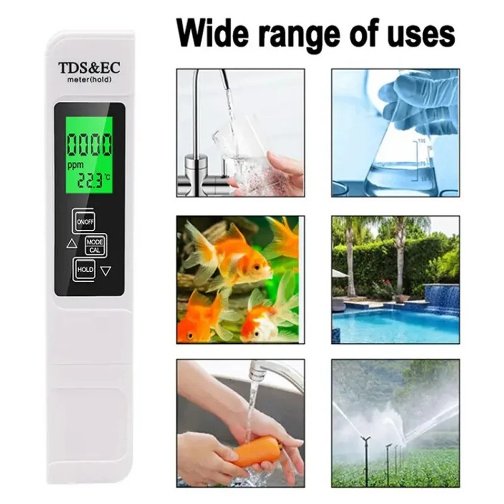 0-9990ppm 2PC TDS Meter Digital Tester Water Quality Testing Kits Drinking Water