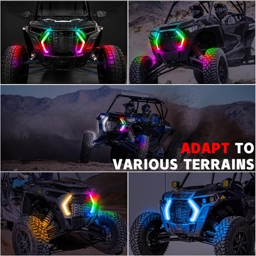 RZR XP Front Accent Lights – Chasing Color Fang Lights – RZR XP