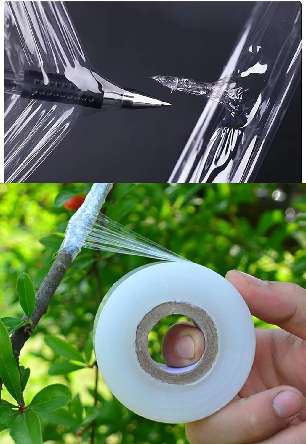 4 Rolls Grafting Tape Stretchable Garden Plants Repair Tape for Fruits Tree