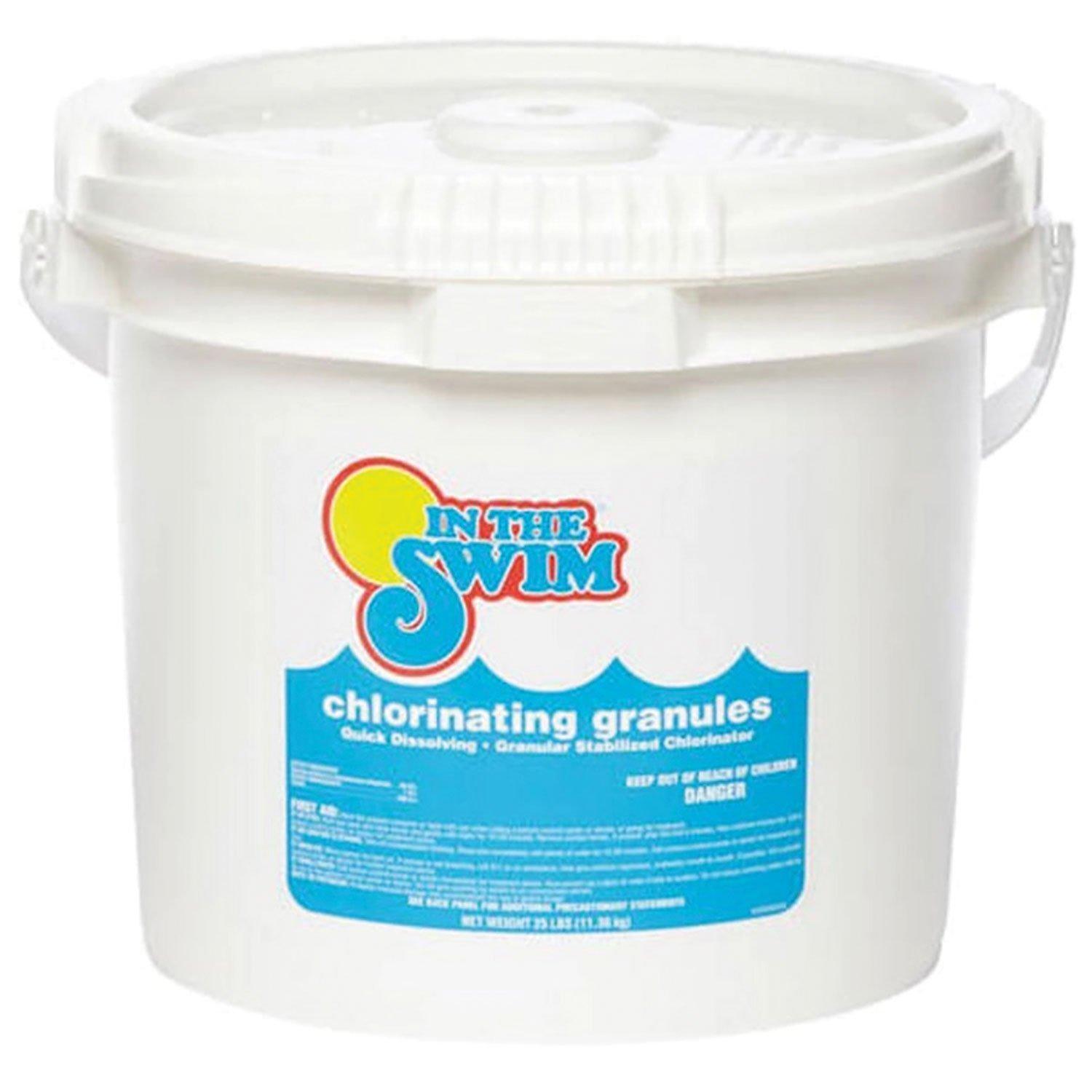 In The Swim Granular Pool Chlorine – Di-Chlor Pool Shock – 25 Pounds