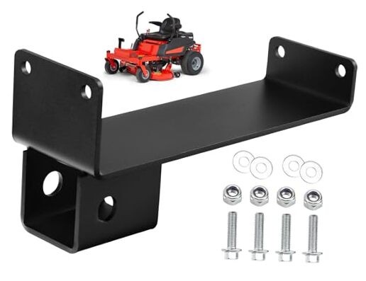 2″ Rear Hitch Receiver Adapter Bracket Compatible with Bad Boy, MZ, MZ Magnum
