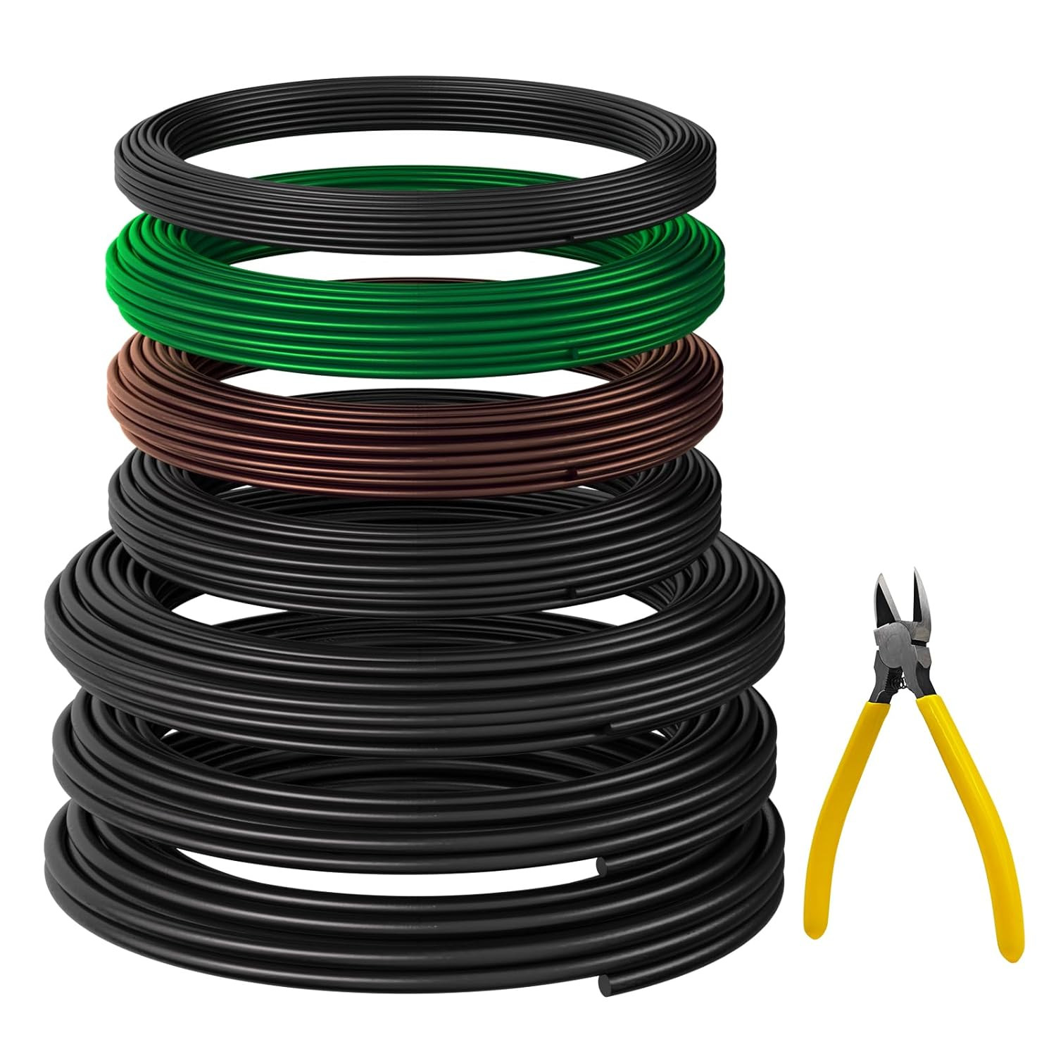 189FT Easy to Bend Bonsai Wire, Aluminum Bonsai Tree Wire in 5 Size -1Mm,1.5Mm,2