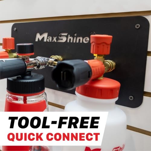 Universal Foam Cannon Holder – 1/4″ Quick Connect Wall-Mounted 3 Cannons Logo