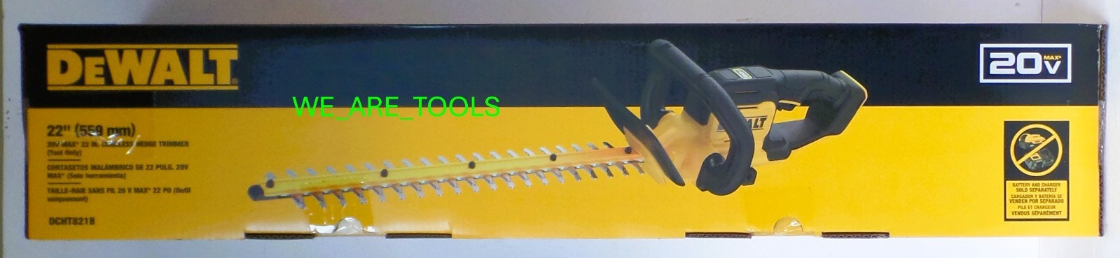 Dewalt 20V MAX DCHT821B 22″ Cordless Battery Hedge Trimmer 20 Volt Boxed