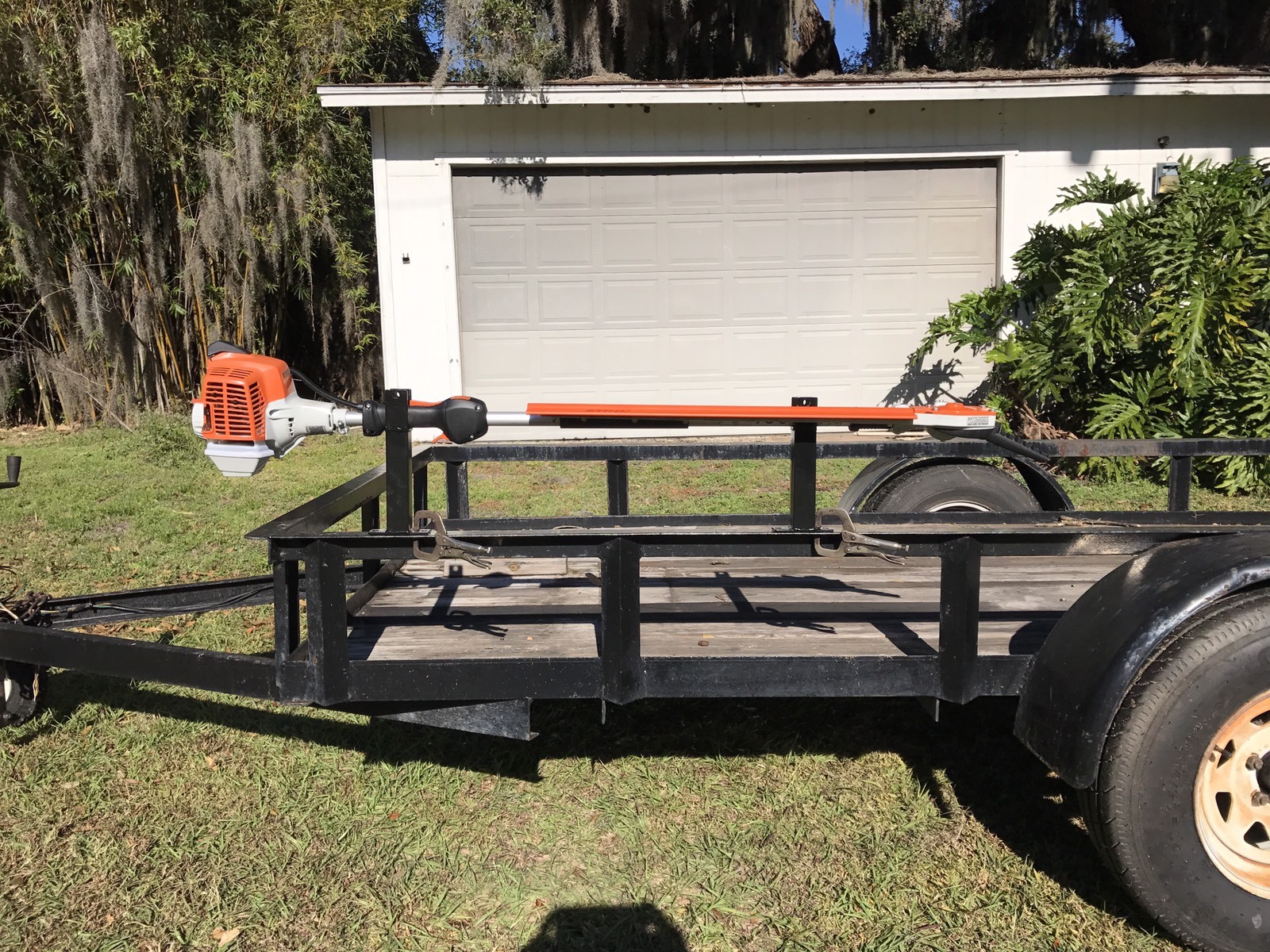 LOCKING 7” Tall Rack for Weedeater Edger String Trimmer Weed Eater