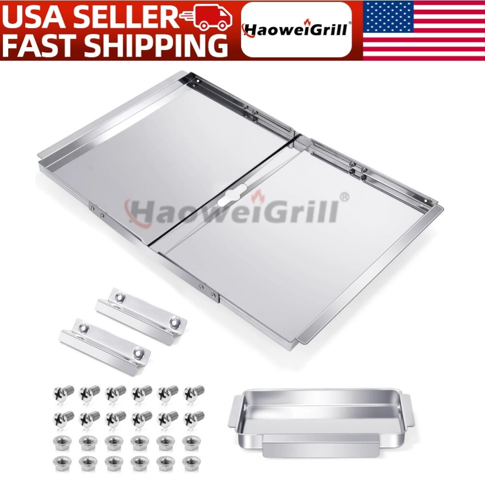 24”-30”Grease Tray w/ Catch Drip Pan Replacement for Nexgrill Dyna-Glo Kenmore