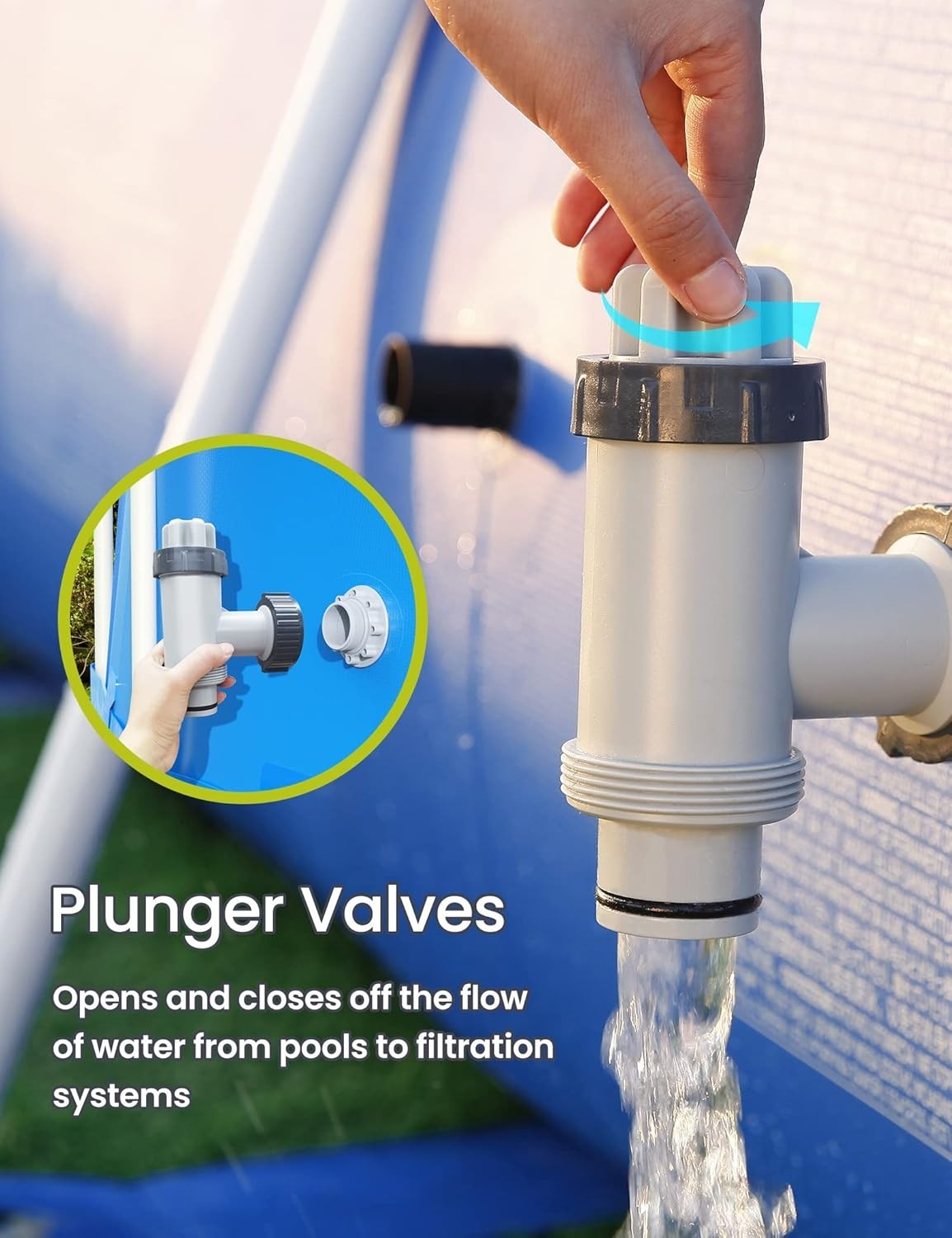Pool Pump Repair Kit – Split Plunger Valve, Hose Adapter