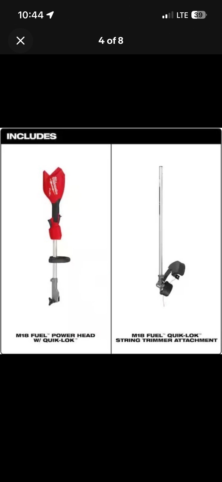 NEW!! MILWAUKEE 18V 16 in. Cordless String Trimmer with 8.0 Ah Battery & Charger