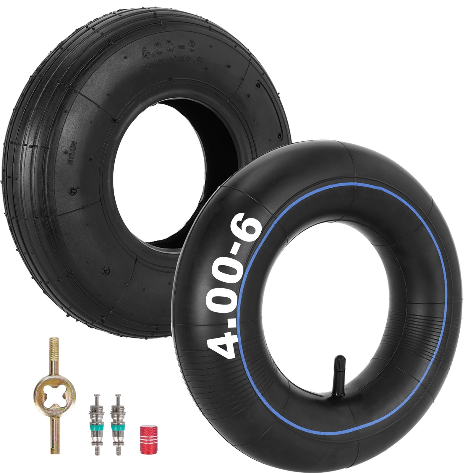 4.00-6 Tire and Inner Tube 13″ Wheelbarrow Wheel and Tire