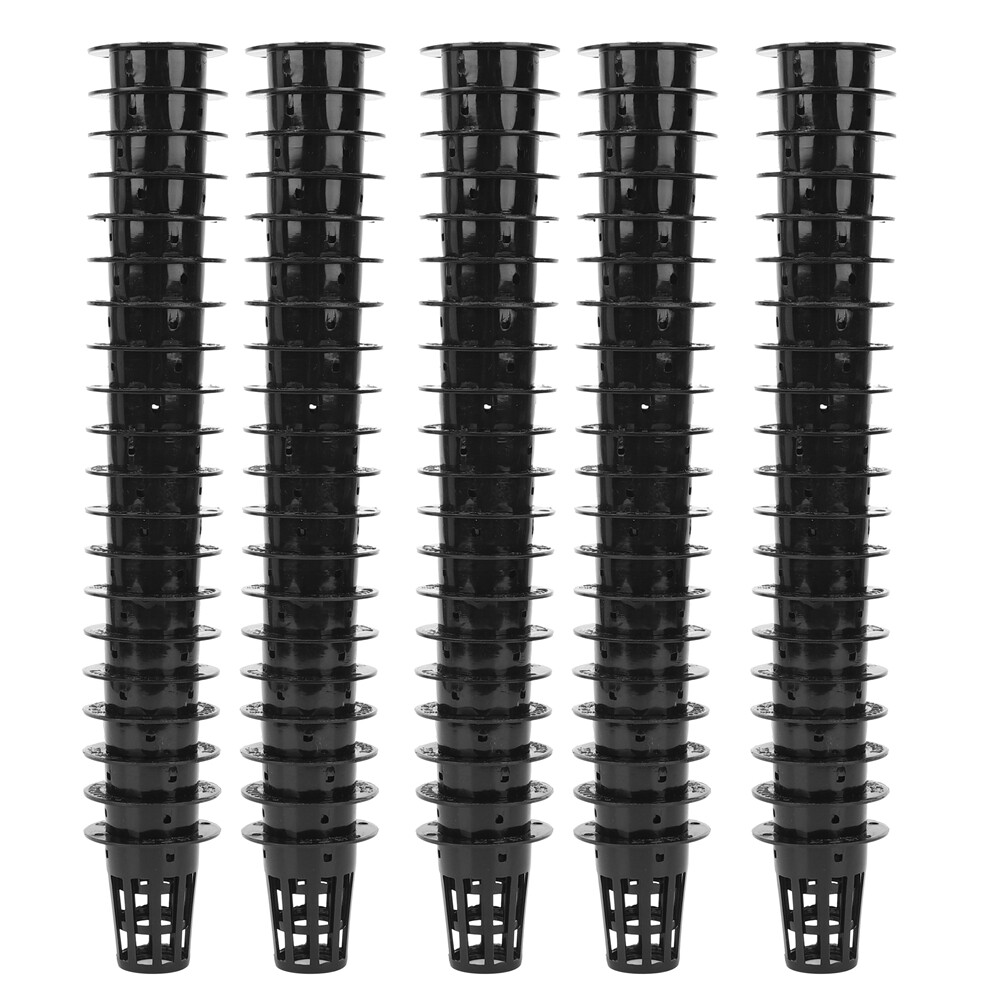 New (Black)100X Greenhouse Hydroponics Mesh Pot Soilless Cultivation Plant Flowe