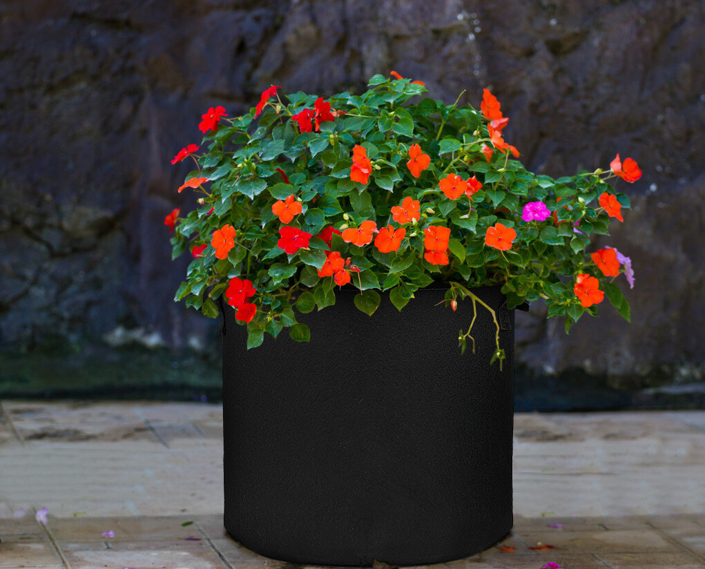 5/10 Pk Plant Grow Bags Thickened Nonwoven Fabric Pot Nursery Soil Bag 5/7Gallon